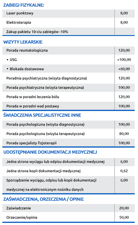 euro-med-katowice-cennik